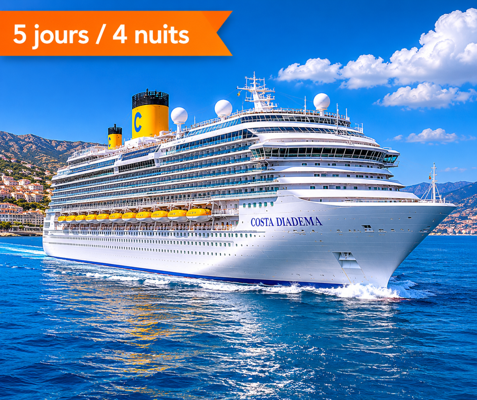 Profitez du grand large depuis les ponts extérieurs du Costa Diadema