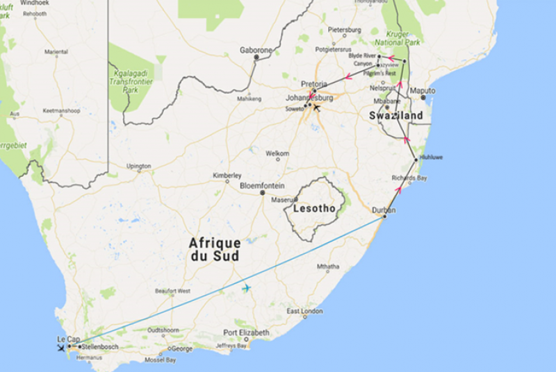 Visitez l'Afrique du Sud en Groupe au départ de Marseille Provence