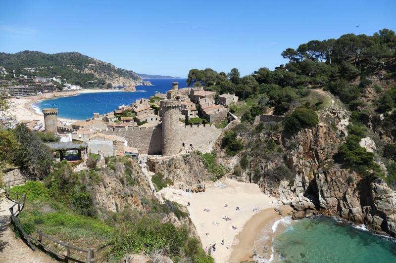 A la visite de Tossa de Mar en Espagne au départ de Marignane