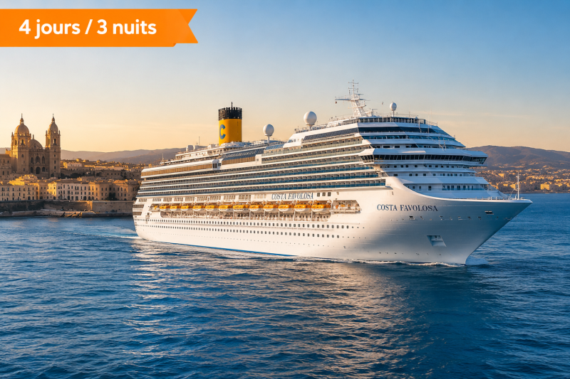 Croisière groupe Costa Favolosa en Méditerranée au départ de Marseille