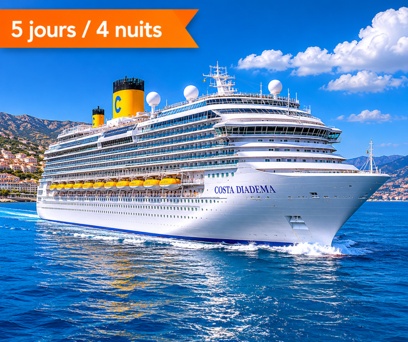 Profitez du grand large depuis les ponts extérieurs du Costa Diadema